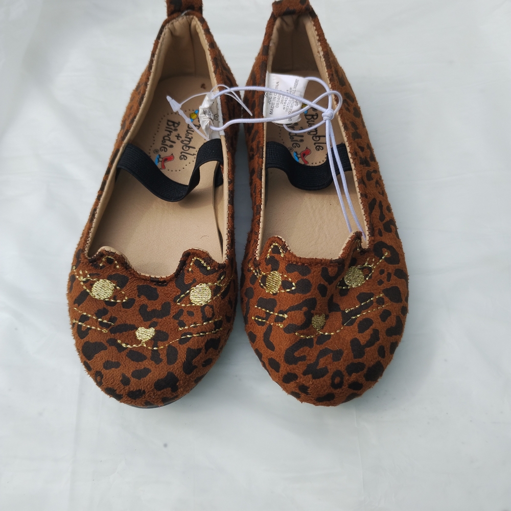 Brown Leopard Print Kids Shoes